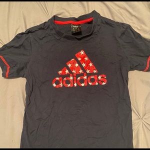 BNWOT Adidas navy tee with red logo
